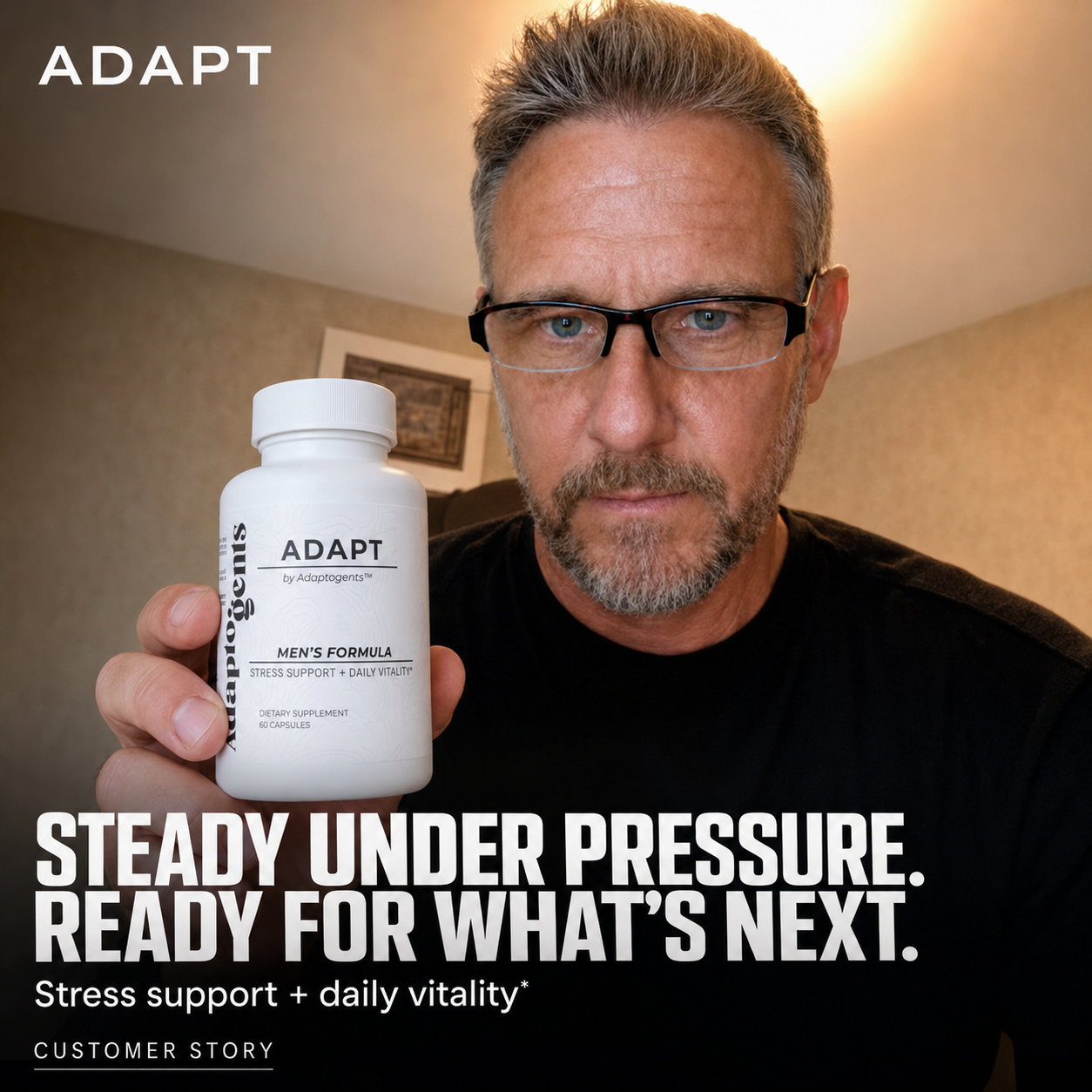 ADAPT daily formula shown in an everyday setting